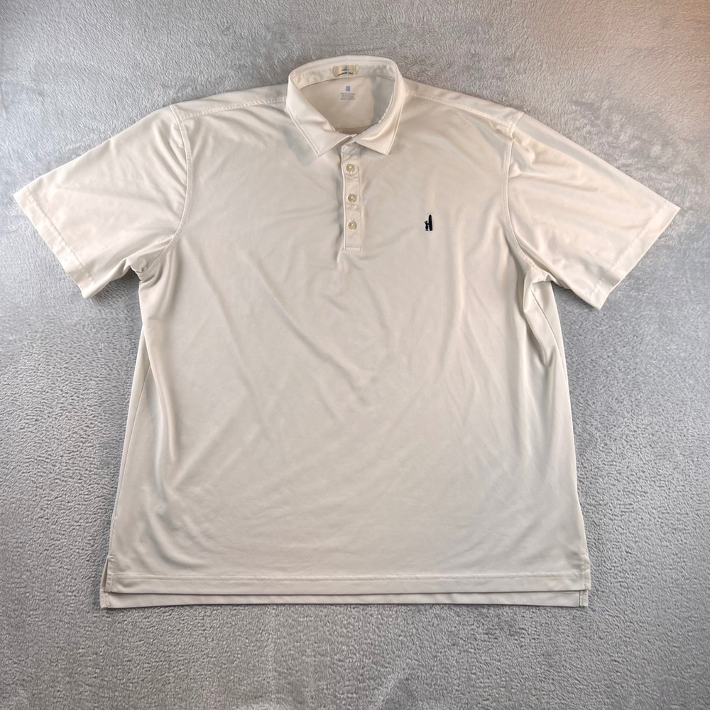 Johnnie-O Fairway Polo Shirt Mens XXL White JMPO4300 Hangin Out Golf